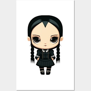 Wednesday Addams Chibi Posters and Art